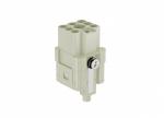 Female Inserts,Contacts 7+PE,Crimp connection,10A 400V