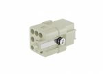Female Inserts,Contacts 7+PE,Crimp connection,10A 400V