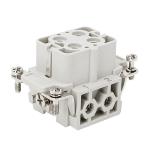 Female Inserts,Contacts 4+PE,Screw connection,35A 690V