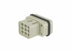 Male Inserts,Contacts 8+PE,Crimp connection,16A 500V