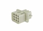 Male Inserts,Contacts 8+PE,Crimp connection,16A 500V