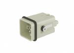 Male Inserts,Contacts 12+PE,Crimp connection,10A 400V