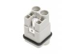 Male Inserts,Contacts 2+PE,Axial screw connection,40A 830V