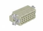 Male Inserts,Contacts 32+PE,Crimp connection,16A 500V