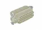 Female Inserts,Contacts 32+PE,Crimp connection,16A 500V