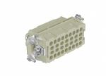 Female Inserts,Contacts 32+PE,Crimp connection,16A 500V