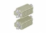 Male Inserts,Contacts 64+PE,Crimp connection,16A 500V