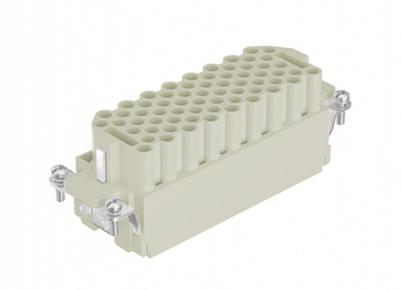 Female Inserts,Contacts 64+PE,Crimp connection,16A 500V