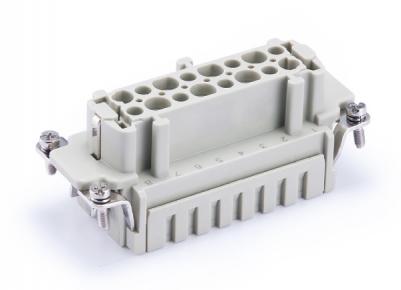 Female Inserts,Contacts 6+PE,Spring connection,16A 830V