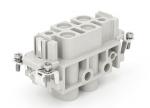 Female Inserts,Contacts 4/2+PE,Screw connection,16A 400V & 80A 830V