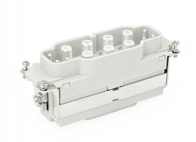 Male Inserts,Contacts 6/6+PE,Screw connection,16A 400V & 100A 690V