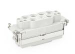 Female Inserts,Contacts 6/6+PE,Screw connection,16A 400V & 100A 690V
