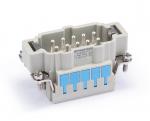 Male Inserts,Contacts 10+PE,Spring connection,16A 500V