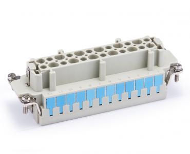 Female Inserts,Contacts 24+PE,Spring connection,16A 500V