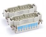 Male Inserts,Contacts 32+PE,Spring connection,16A 500V