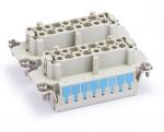 Female Inserts,Contacts 32+PE,Spring connection,16A 500V