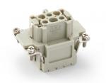 Female Inserts,Contacts 6+PE,Spring connection(quick),16A 500V