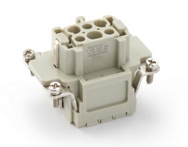Female Inserts,Contacts 6+PE,Spring connection(quick),16A 500V