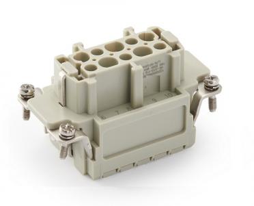 Female Inserts,Contacts 10+PE,Spring connection(quick),16A 500V