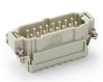 Male Inserts,Contacts 16+PE,Spring connection(quick),16A 500V