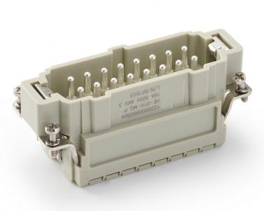 Male Inserts,Contacts 16+PE,Spring connection(quick),16A 500V