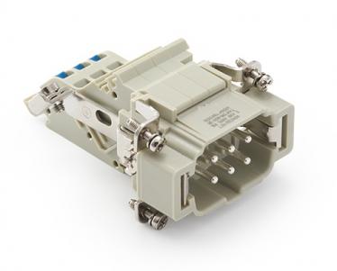 Male Inserts,Contacts 6+PE,Spring connection(quick),16A 500V