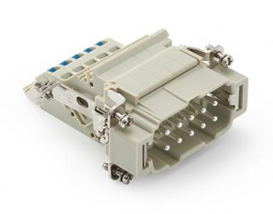 Male Inserts,Contacts 10+PE,Spring connection(quick),16A 500V