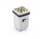 Male Inserts,Contacts 5+PE,Spring connection(quick),16A 400V