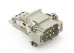 Male Inserts,Contacts 6+PE,Spring connection(quick),16A 500V