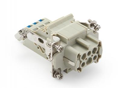 Female Inserts,Contacts 6+PE,Spring connection(quick),16A 500V
