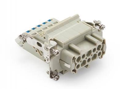 Female Inserts,Contacts 10+PE,Spring connection(quick),16A 500V