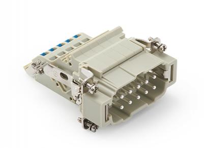 Male Inserts,Contacts 10+PE,Spring connection(quick),16A 500V