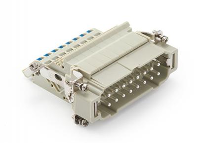 Male Inserts,Contacts 16+PE,Spring connection(quick),16A 500V