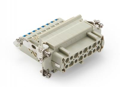 Female Inserts,Contacts 16+PE,Spring connection(quick),16A 500V