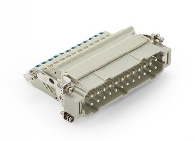 Male Inserts,Contacts 24+PE,Spring connection(quick),16A 500V