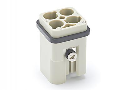 Male Inserts,Contacts 3+PE,Crimp connection,40A 400V