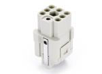 Female Inserts,Contacts 7+PE,Crimp connection,10A 400V