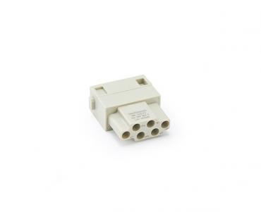 Power module,Spring connection (quick),Contacts 6,Female,16A/500V