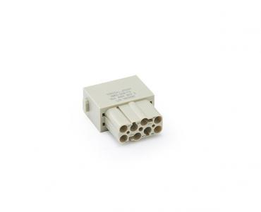 Power module,Spring connection (quick),Contacts 8,Female,16A/400V