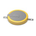 Li-MnO2 Coin Battery With Solder Tabs,Temperature -20℃ ~ +70℃