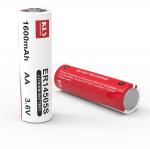 ER14505S Li-SoCl2 high temperature battery,3.6V 1600 mAh