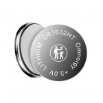 Li-MnO2 Coin Battery CR1632HT,3V 120mAh,Temperature -40℃ ~ +125℃