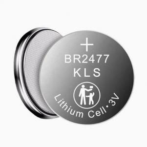 lithium Poly-carbon monofluoride Coin Battery BR2477,3V 1000mAh,Temperature -40℃ ~ +85℃