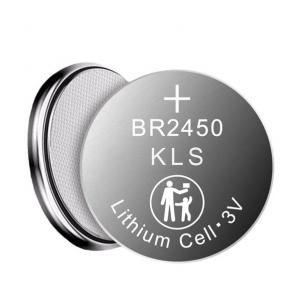 lithium Poly-carbon monofluoride Coin Battery BR2450,3V 550mAh,Temperature -40℃ ~ +85℃