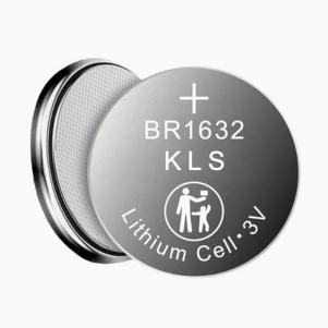 lithium Poly-carbon monofluoride Coin Battery BR1632,3V 120mAh,Temperature -40℃ ~ +85℃