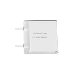 Lithium manganese pouch battery,Size 2.2*46.0*42.0mm,3V 920mAh,Temperature -20℃ ~ +70℃