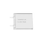 Lithium manganese pouch battery,Size 2.6*38.0*43.0mm,3V 700mAh,Temperature -20℃ ~ +70℃