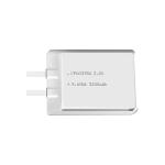 Lithium manganese pouch battery,Size 6.3*39.0*57.0mm,3V 3200mAh,Temperature -20℃ ~ +70℃