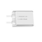 Lithium manganese pouch battery,Size 6.7*23.0*31.0mm,3V 800mAh,Temperature -20℃ ~ +70℃