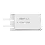 Lithium manganese pouch battery,Size 7.7*39.0*69.0mm,3V 5500mAh,Temperature -20℃ ~ +70℃